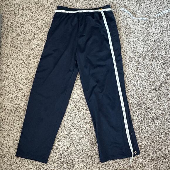 Breakaway Y2K Track Joggers Tek Gear Snap Pants M Navy Vintage Baller Athletic - Picture 4 of 6